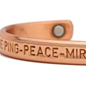 NEW Peace Copper Magnetic Bracelet by Sergio Lub